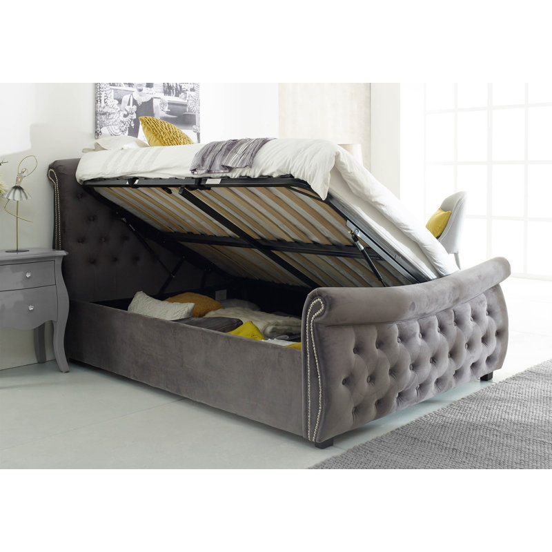 Lucinda Upholstered Ottoman Storage Bed, Kingsize (5')