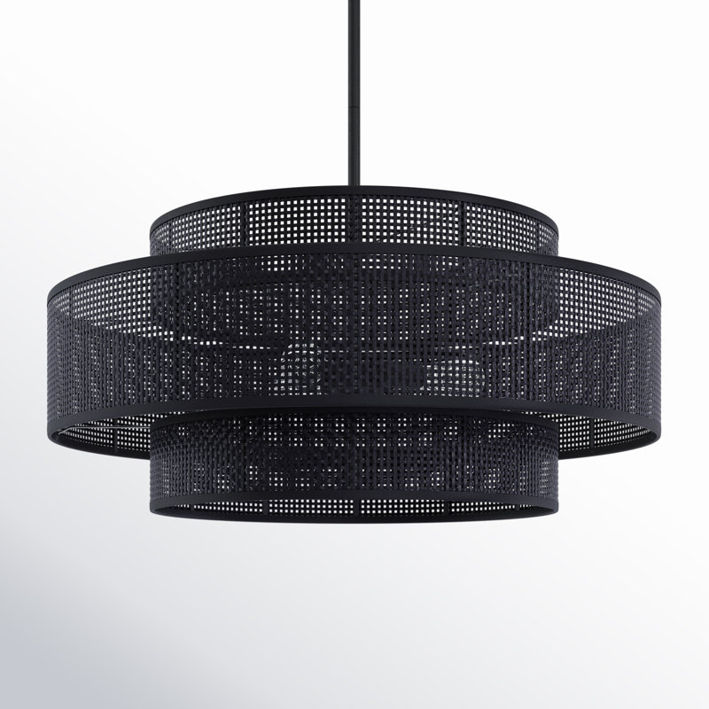 Dominique 3-Light Chandelier, Black