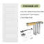 30"x80" Flat 5-Panel Smooth White Primed Moulded Hollow Core Sliding Pocket Door with Soft Closet Pocket Door Frame Kits-118665507