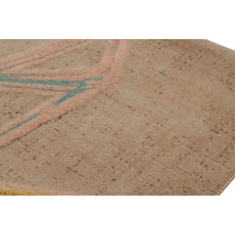 Handmade Silk and Wool Area Rug
