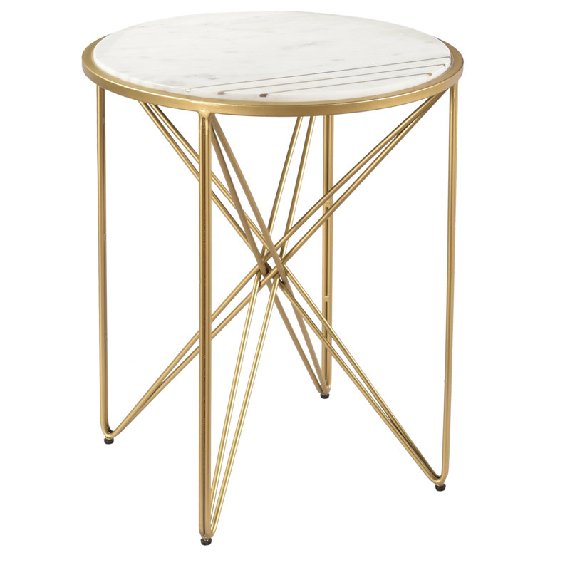 Marble Top End Table