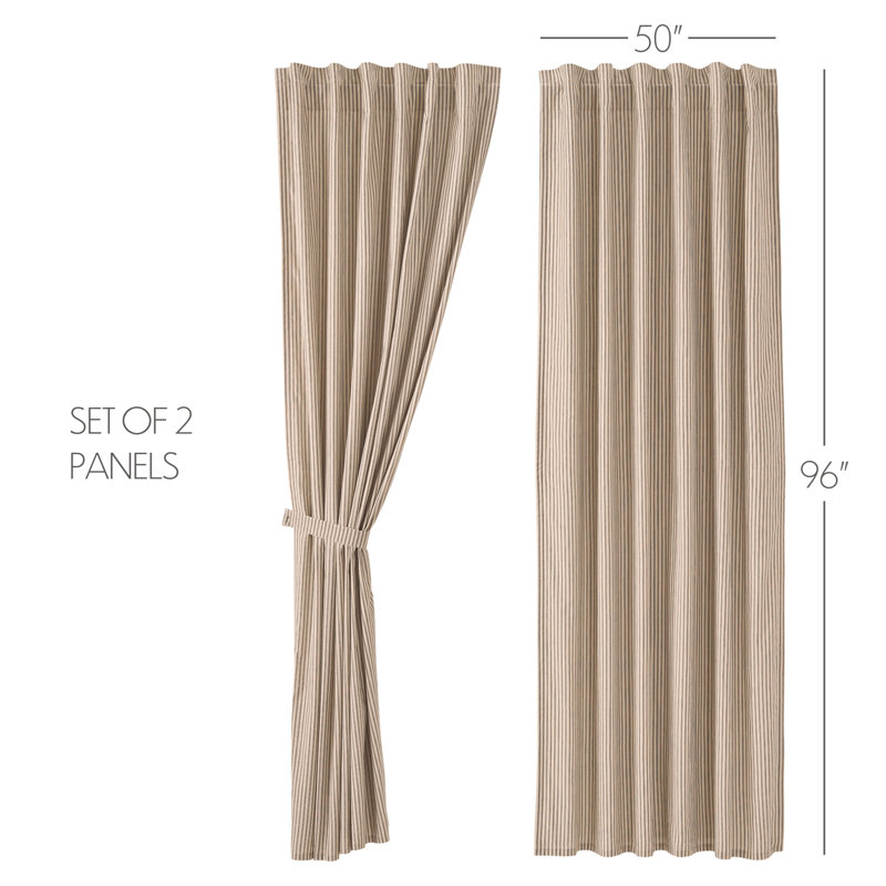 Paire de rideaux obscurcissant 100% coton Armelinda