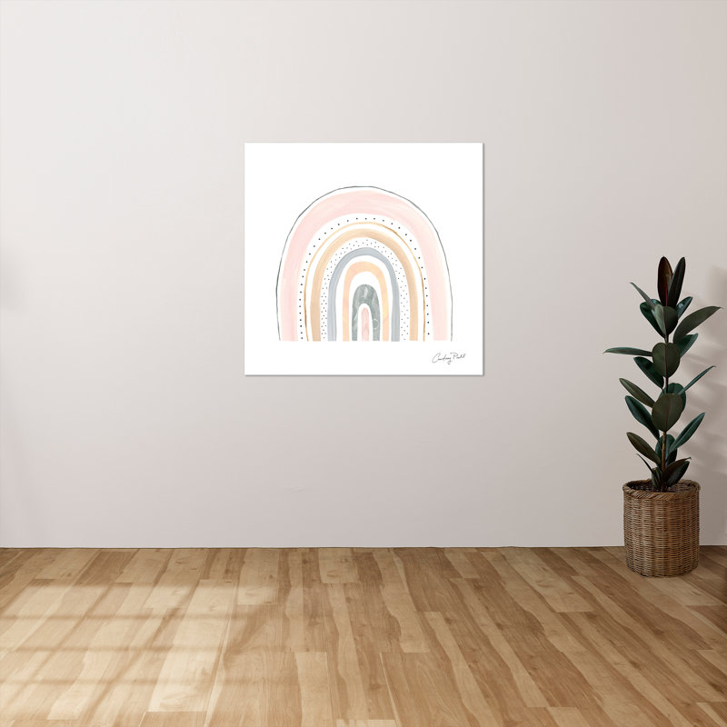 "Boho Rainbow VIII" par Courtney Prahl, reproduction sur toile, H 18 po x l 18 po