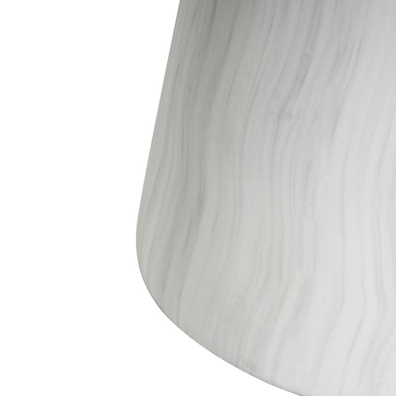 Table d'appoint d'extérieur en travertin Ponti, blanc