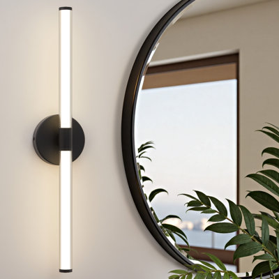 Luminaire de salle de bain Damareon à DEL réglable avec abat-jour en acrylique IP44