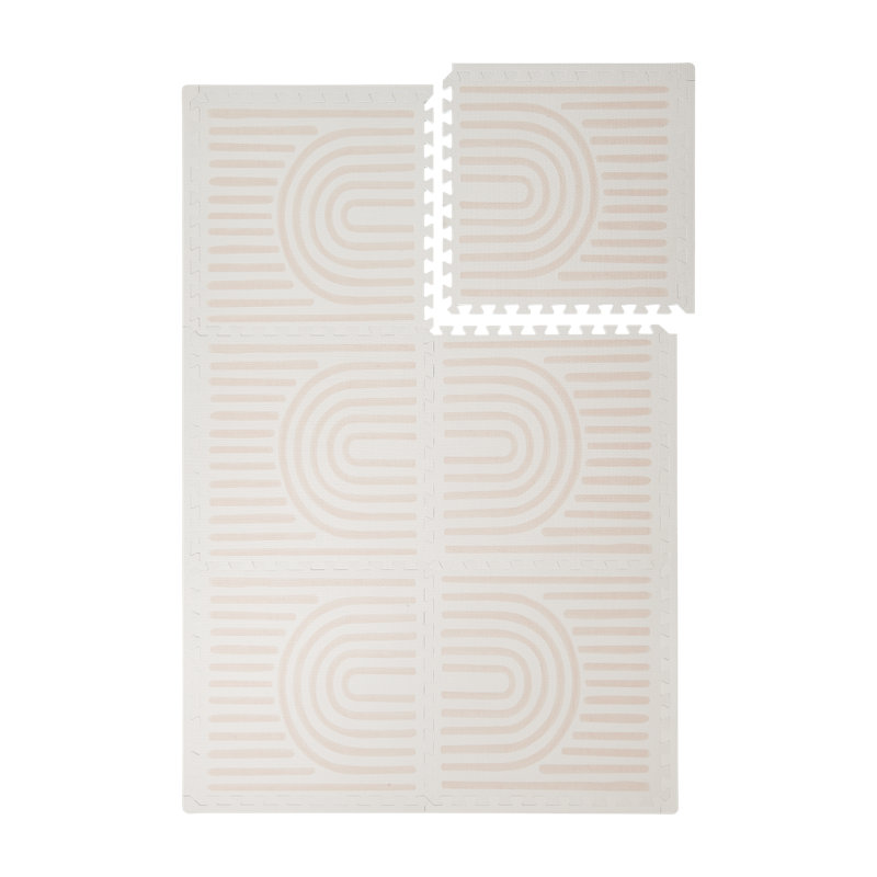 Haven Mat- Linear Linen, Cream