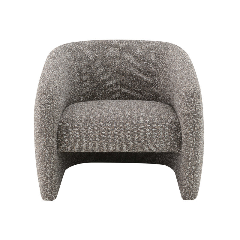 Livia Brown & Grey Tweed Accent Chair