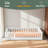 Twin Size Floor Bed With Fence And Door,Rubber Wood Floor Bed With Safety Guardrails-929468935