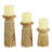 9.85'' H Wood Tabletop Candlestick