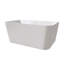 Baignoire autoportante blanche rectangulaire en acrylique 55 po