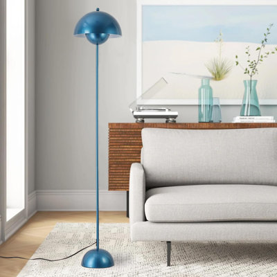 Modern 11.8" Blue Flowerpot Floor Lamp