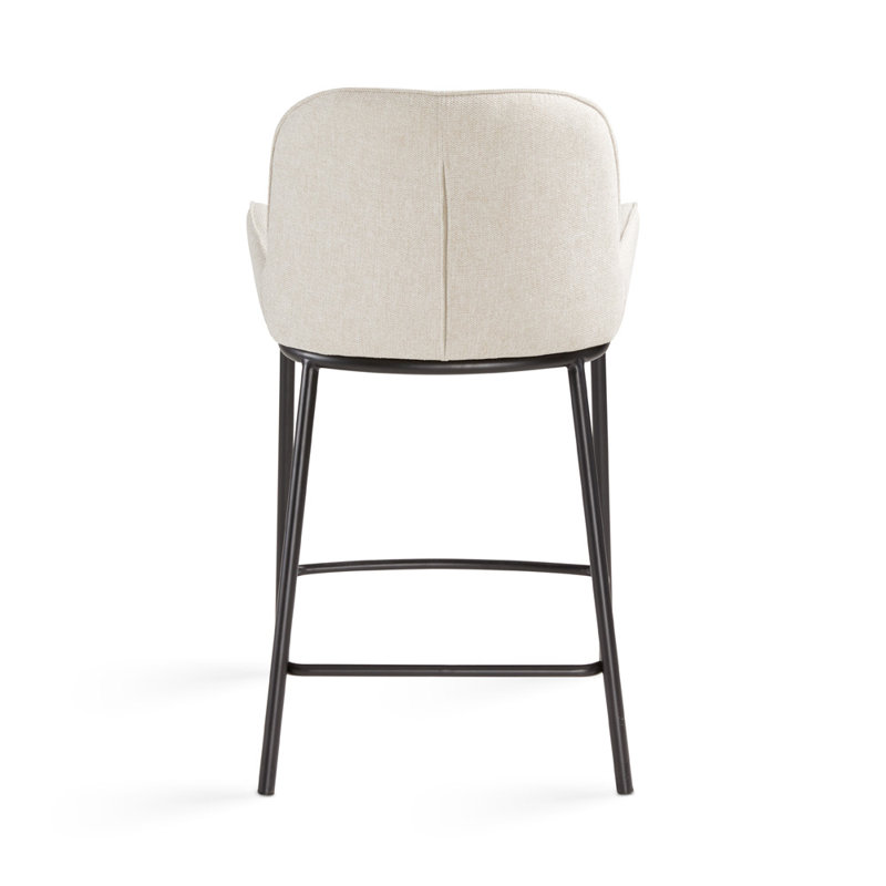 Cimarr Upholstered Counter Stool with Metal Frame