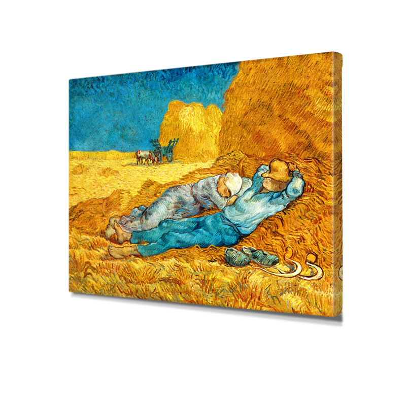 «Noon: Rest from Work», reproduction d'art de Vincent Van Gogh, impression sur toile à estampe numérique pour décoration intérieure