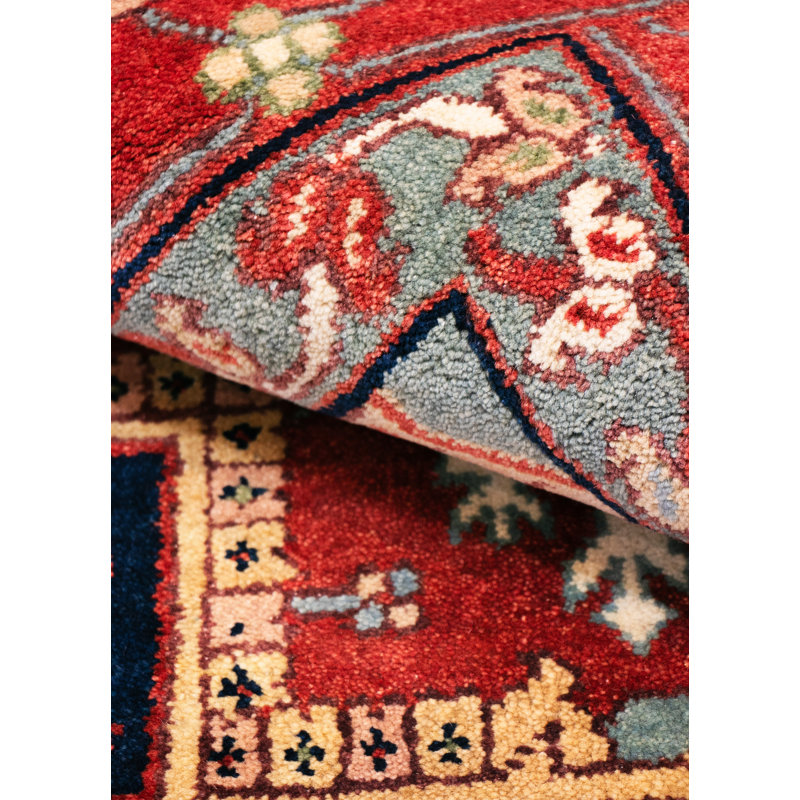 Serapi Hand Knotted Wool Oriental Area Rug in Rust, Rectangle 12' x 15'