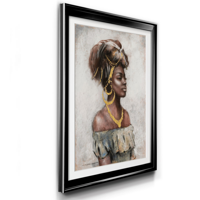 Beauté et grâce - Reproduction d'art sur papier encadrée, H 18,5 po x l 24,5 po x P 1,5 po, Noir