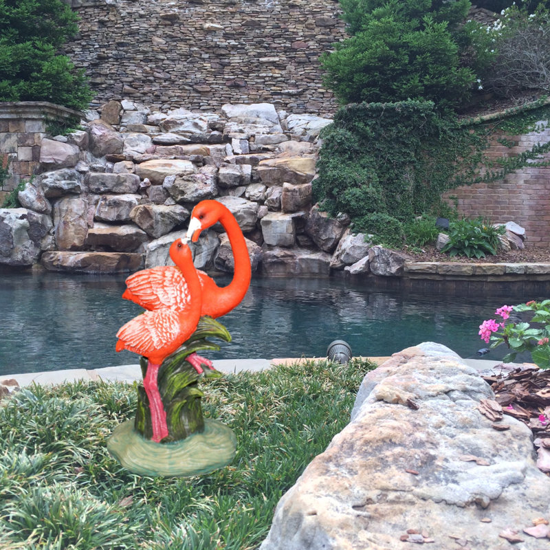 Statue nautique Life's a Beach Flamingo