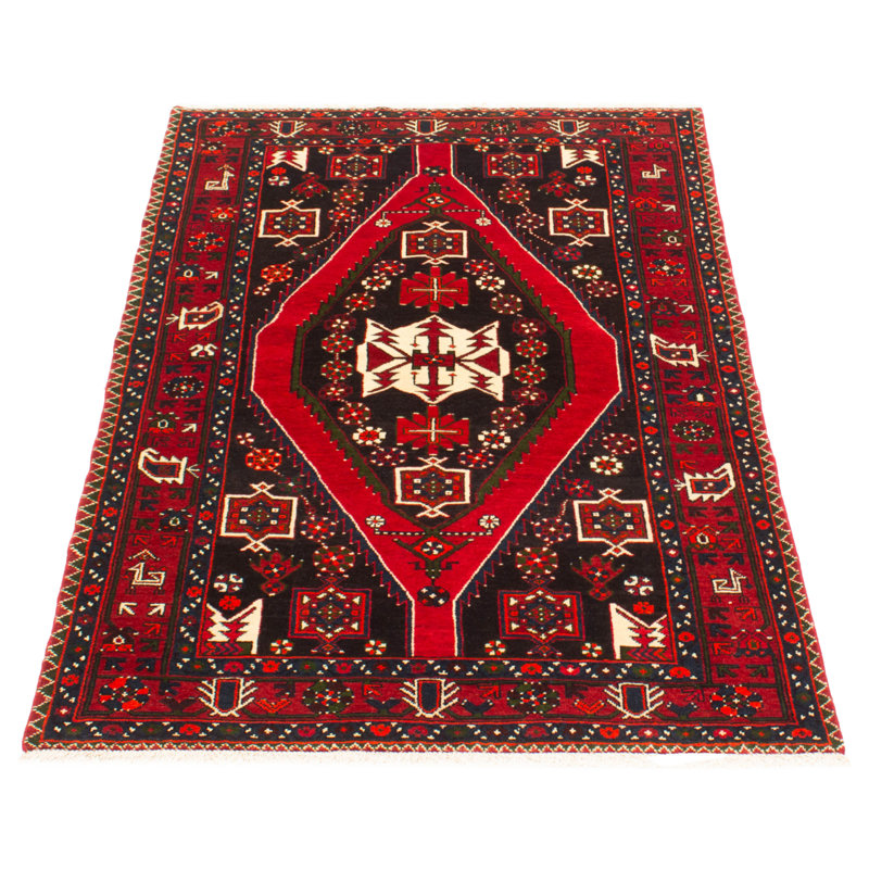 Tapis bleu marine Andelz 4 pi 4 po x 6 pi 5 po