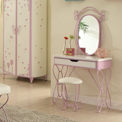 Saundra Kids Vanity Set with Mirror