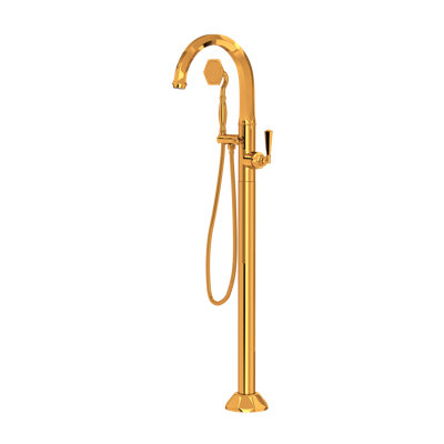 Palladian Single Hole Floor Mount Tub Filler Trim