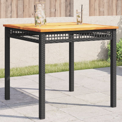 Bay Isle Home? Table de patio en rotin et bois d'acacia