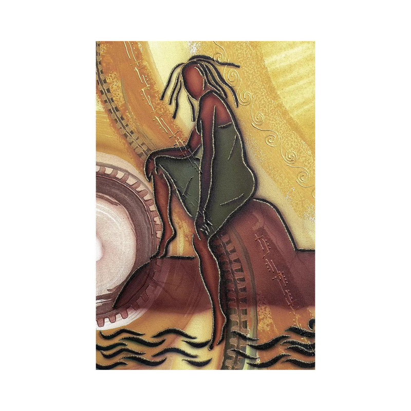« By the Water » par Fred Odle-impression, H 18 po x l 12 po x 1,5 po, Toile tendue, Pas de tapis