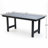 HDPE Outdoor Patio Dining Set, One Table And Six Chairs. The Outdoor Dining Furniture Has Sunshade Holes And Is Suitable. It Is Suitable For Lawns, Gardens, Backyards, And Pool Sides.Black,Waterproof-1399190272-1399190274