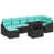 Coussin bleu / cadre noir est en rupture de stock