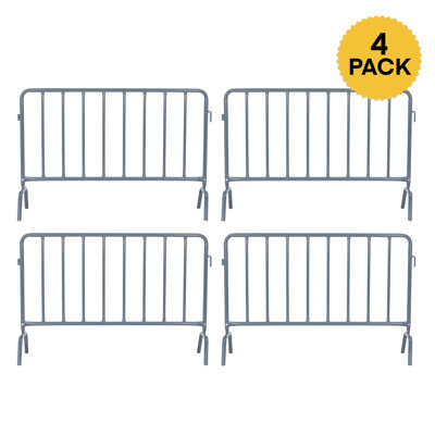 5 ft. 18-Gauge Steel Crowd Control Interlocking Barricade