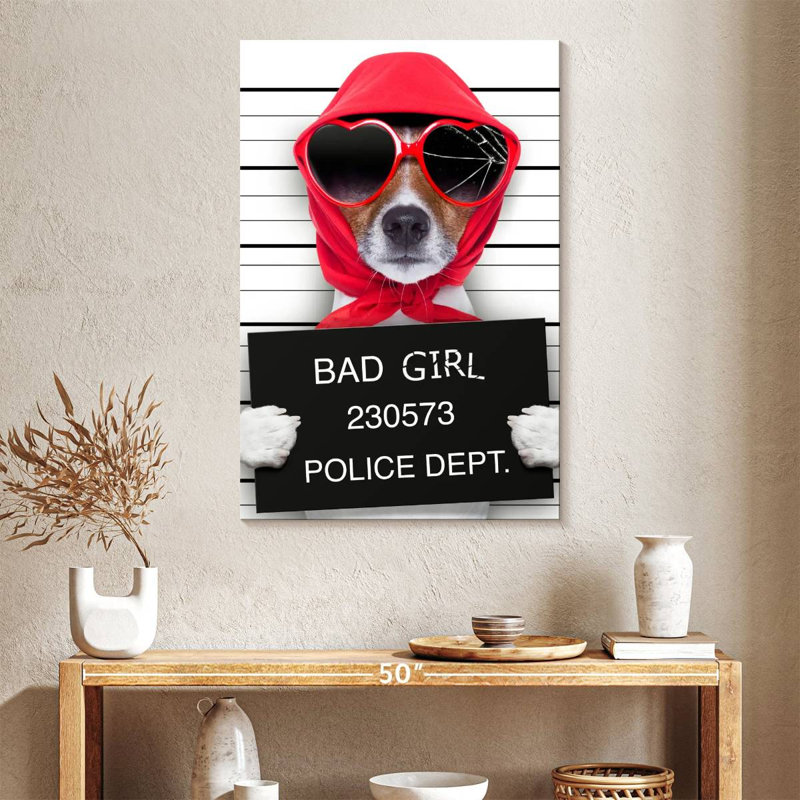 Brampt Bad Girl Pup, H 39 po x l 26 po