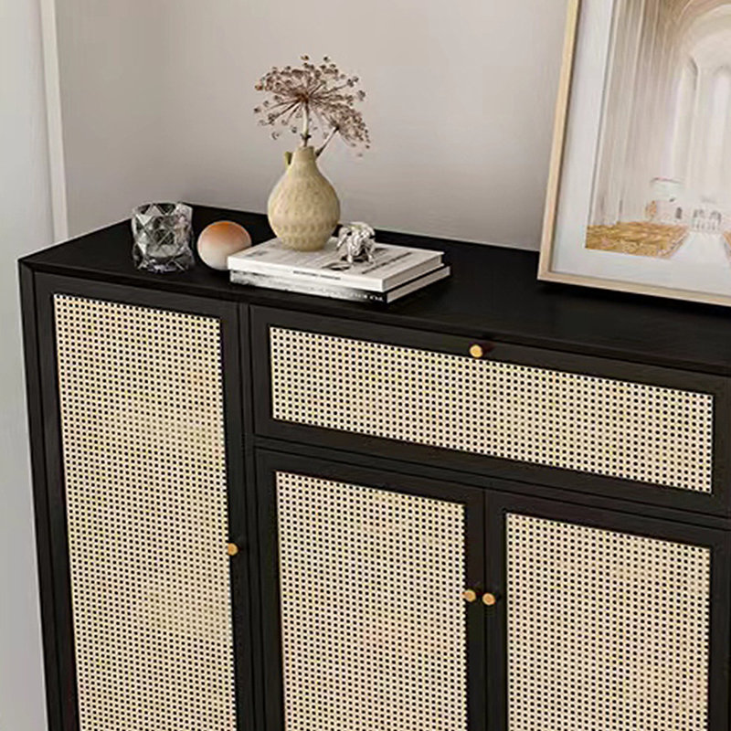 22 Pair Shoe Storage Cabinet, Black