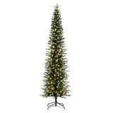 Bixley Pencil 8.5' Fir Artificial Christmas Tree with 550 Warm White LED Lights