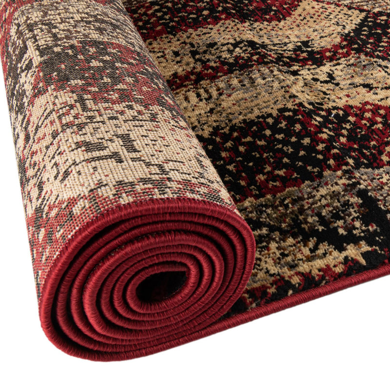 Brennin Geometric Indoor Rug, Round 7'