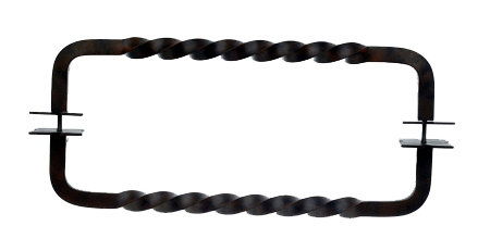 Twist 8" Center to Center Appliance pull, 18" Center to Center, Patina Black