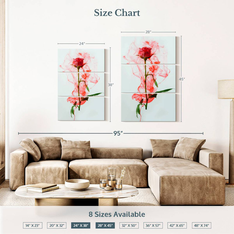 Harnek Rose Underwater, 38'' H x 24'' W
