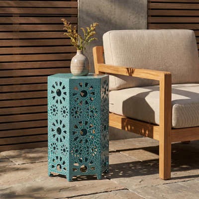 Table d'appoint avec motif découpé Sunburst