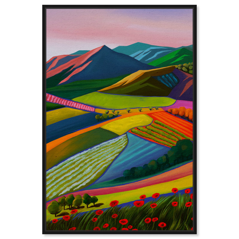 «My Bright Beautiful View», reproduction d'impression sur toile, H 15 po x l 10 po x P 1,5 po, Toile avec cadre noir