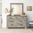 Commode 7 tiroirs avec miroir Giahnna