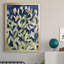 Indigo Blooming Night I, toile encadrée de qualité supérieure - prête à être accrochée-536801046-536801040
