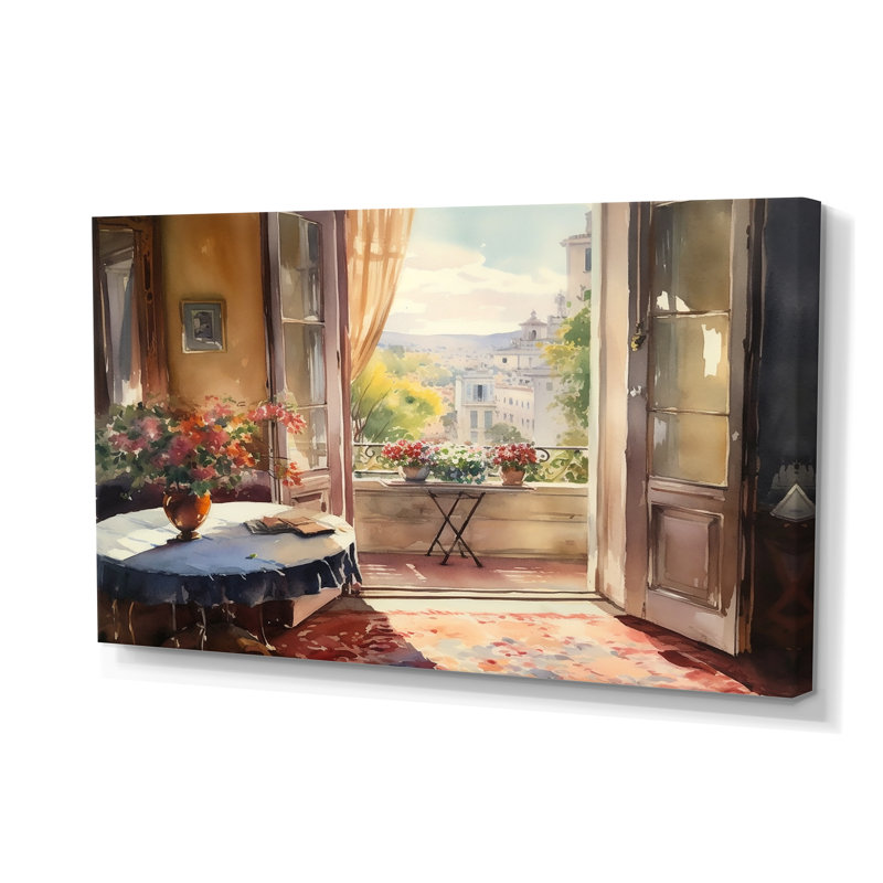 «Beautiful View In To Rome», Italie, art mural paysage