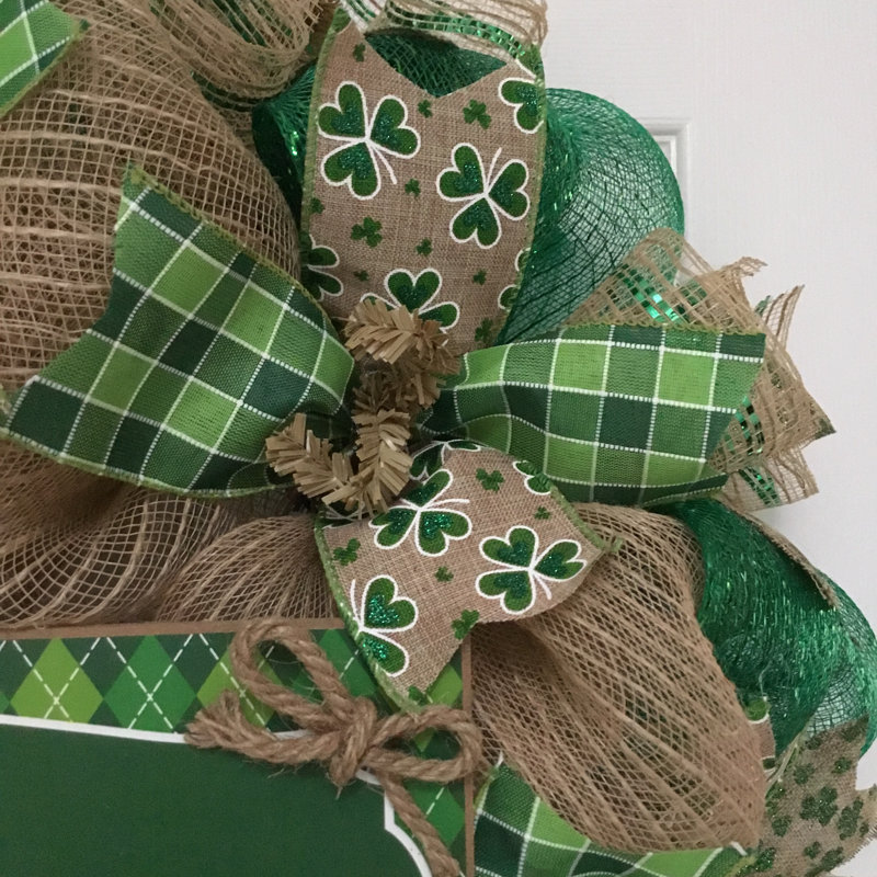 Couronne de la Saint-Patrick avec bienvenue irlandaise
