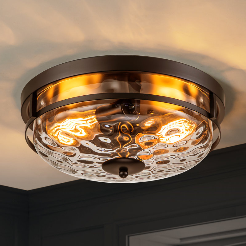 Raiven Clear Glass Flush Mount
