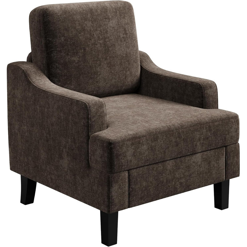 Fauteuil Chenille, Brown Chenille, 1