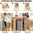 Foldable Toddler Tower With Safety Net & 2-step Stool | Adjustable Montessori Kitchen companion