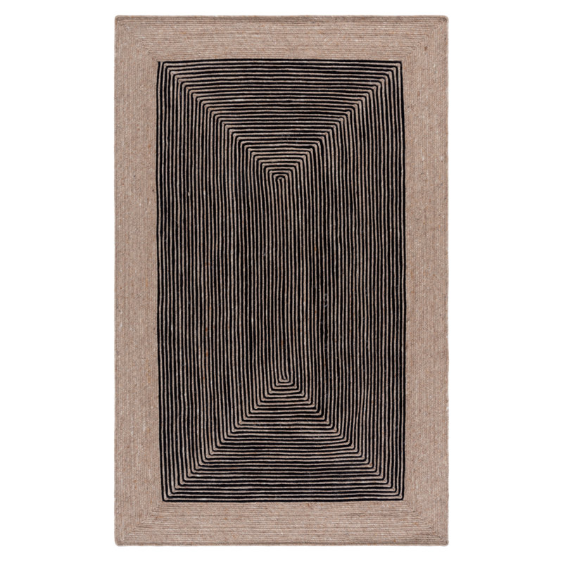 Copeland Hand Woven 0.6 Wool, 0.4 Cotton Geometric Rug, Rectangle 8' x 10'