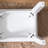 Vanity Stool Makeup Bench Dressing Stool With Cushion And Solid Legs,White