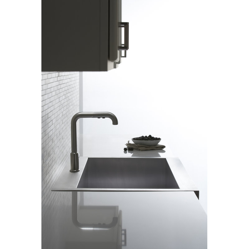 Vault™ 35-3/4" x 24-5/16" x 9-5/16" Top-Mount Single-Bowl Stainless Steel Kitchen Sink, 1 Hole