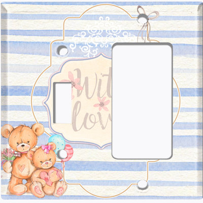 2 - Gang Combination Standard Wall Plate