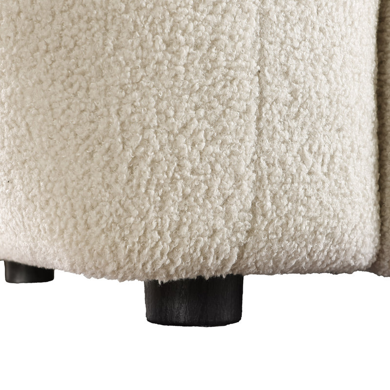 Canapé Modern, 28" H x 65" W x 36" D, Beige