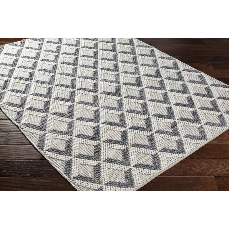 Geometric Area Rug in Beige, Runner 2'6" x 8'