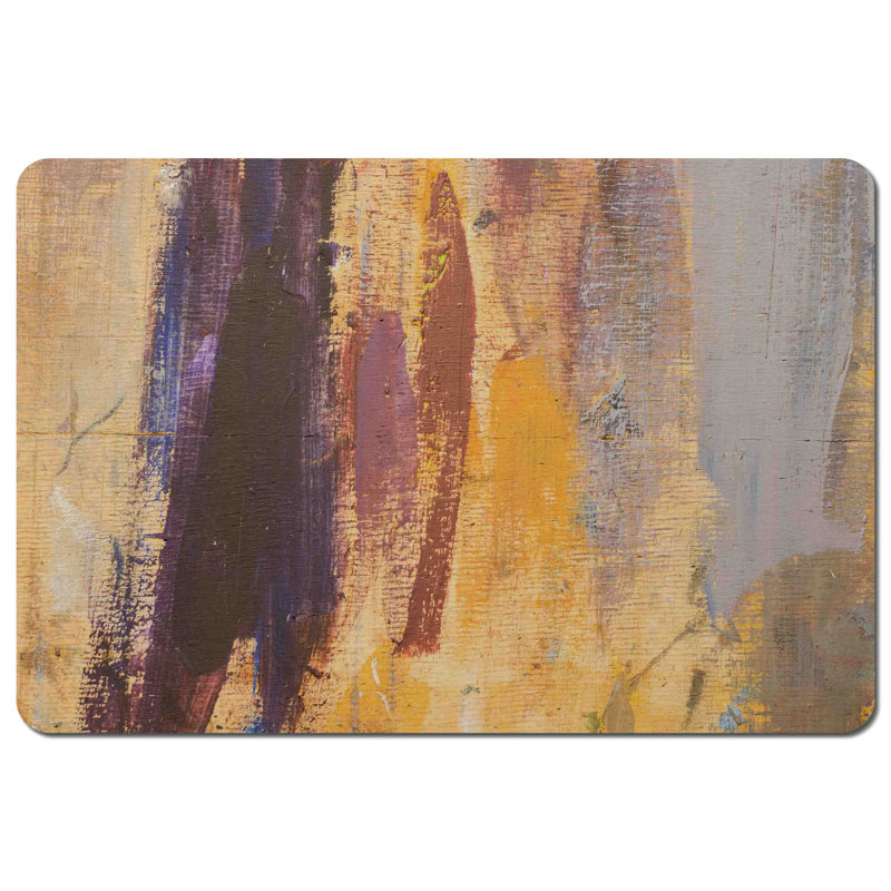 Fruge Polyester, Wood Abstract Rectangle Placemat